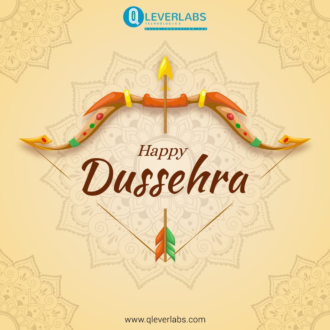 qleverlabs's tweet photo. On this auspicious day, wishing good health, wealth and happiness to you and your family. #HappyDussehra #Dussehra #Mahanavami #qleverlabs #qleverlabstechnologies https://t.co/lbLq1jxyVo