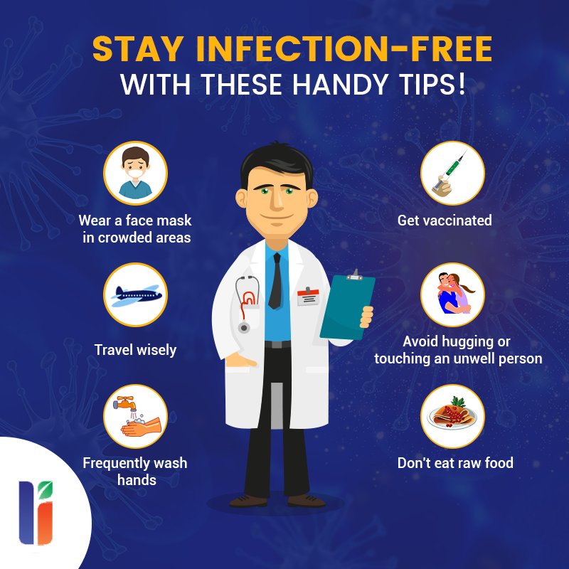 #DidYouKnow that germs can survive on any surface from a few minutes to as long as several months!? Use these practical methods to keep infections away.

#InfectionPreventionWeek #MakeHealthierChoices #SayNoToGerms #InfectionFree
