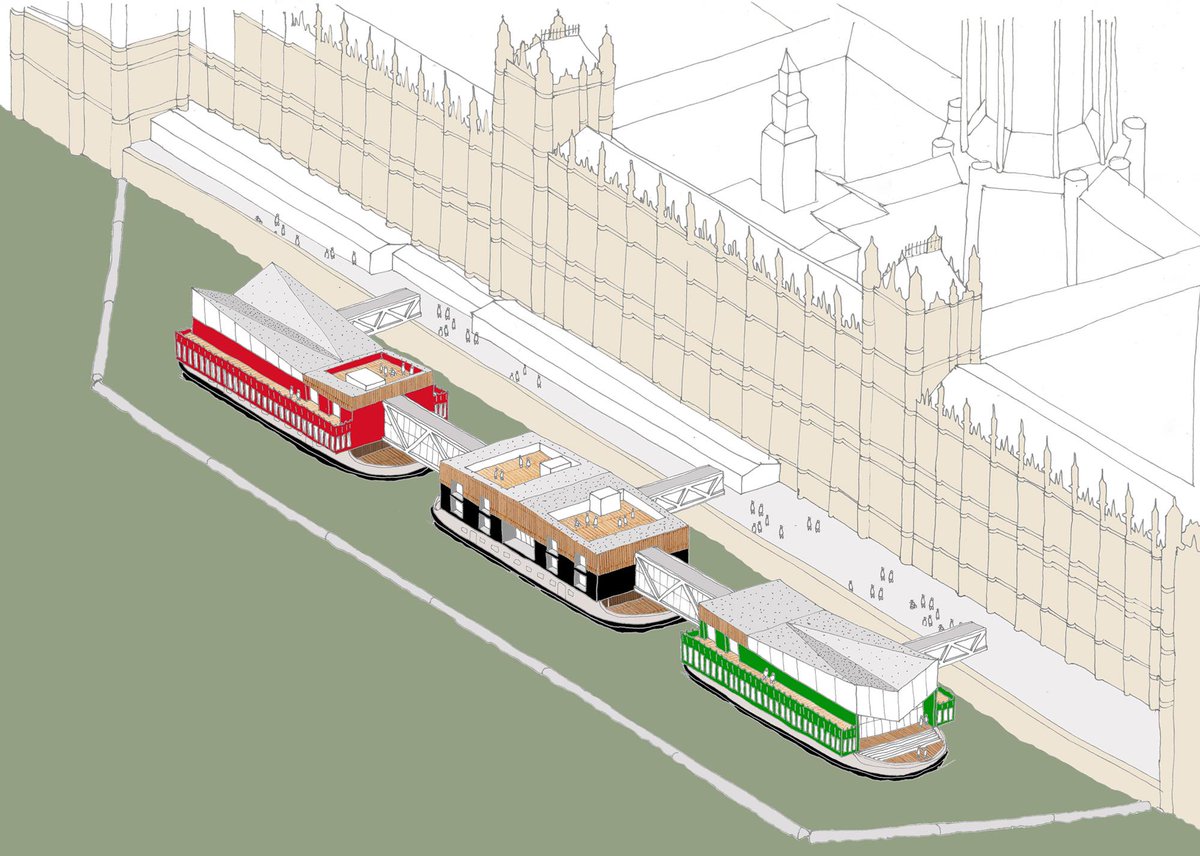 BDonline's tweet photo. Architect attacks MPs for dismissing 'houseboat of Commons' plan https://t.co/Mw0EeRho9k https://t.co/uqVEnhDFD1
