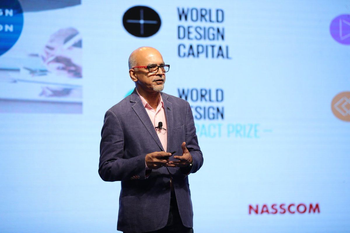 Design4India_'s tweet photo. Universal Design: Empathizing with masses a very insightful talk by Srini R. Srinivasan Chairman & CEO, @LUMIUM and President-Elect, @worlddesignorg at @nasscom Design4India Design Summit 2018.
Stay tuned for more updates.
@srini256 #EMBED2018 #D4I #designsummit #design https://t.co/j4pc1GHFXv