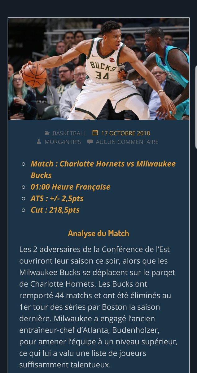 MorganBetting's tweet photo. 💣 Wiiiiiiiiin #ClubJet7 !!!

Le #ClubJet7 profite encore d'une analyse qui finie sur un 3/3 en #NBA !!!

🏀 Milwaukee Bucks : 1.60 💯
🏀 #MILatCHA +218.5pts : 1.80 💯
🏀 Walker marque 20pts ou + : 1.60 💯

Un max de RT Svp !!!

#TeamParieur 🤩
@tipstop_co https://t.co/RO9oklmtDj