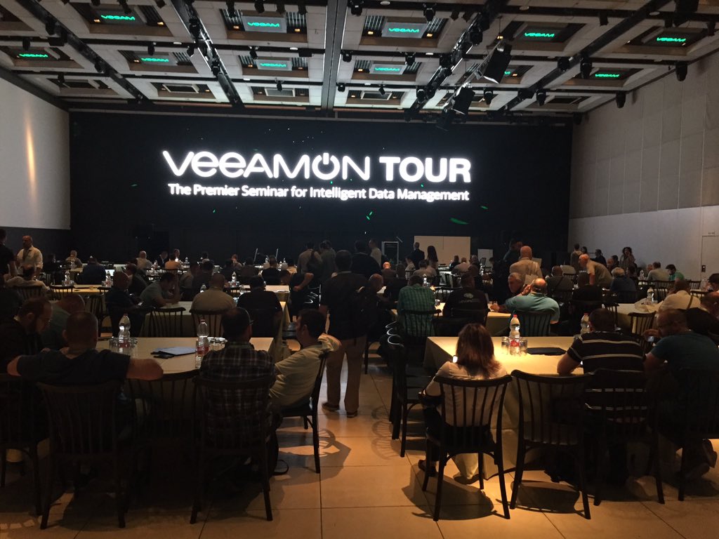 AlbertZammar's tweet photo. Here we go! #veeamOnTour in TelAviv with our valuable customers, partners and sponsors https://t.co/JqWhFErow3