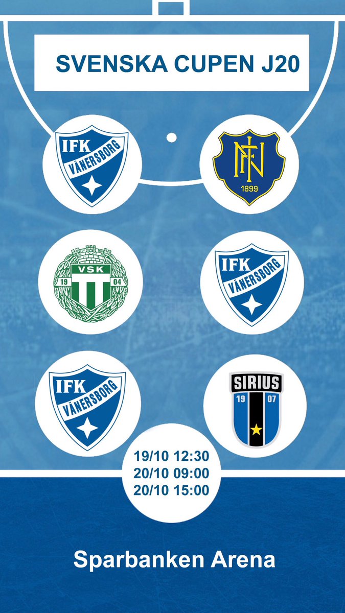 Svenska cupen för <a href="/IFKJ20/">IFK Vänersborgs J20</a>  i helgen 👊🏻