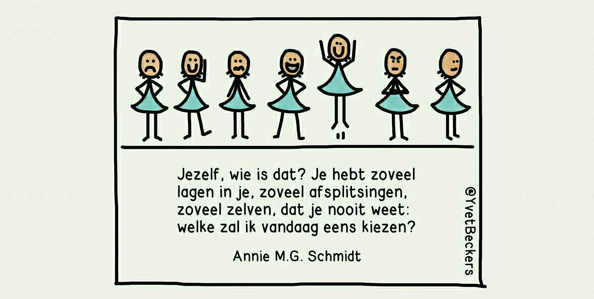 Sta deze week eens stil bij de 'ikken' die jij laat zien in jouw team. Welke situaties brengen een specifieke 'ik' naar buiten? En welke 'ikken' houd je verborgen voor je team?