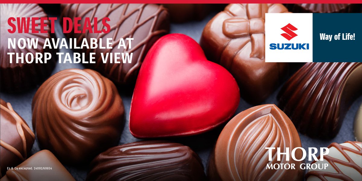ThorpMotors's tweet photo. Satisfy that need for speed with a deal from Suzuki. #worldchocolateday #ThorpMotors #Suzuki #SuzukiSA https://t.co/Zk0oCe0Qi2