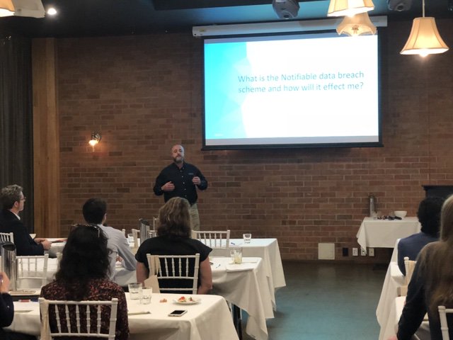 GrassrootsIT's tweet photo. Did you know what the biggest disaster risk is for businesses? Their staff. 58% of downtime incidents are caused by human error. Peter Eldon of @datto covers this topic as he presents “You and your customer's data. The changing landscape of risk and compliance.” #SBD2018 https://t.co/yFsdp7xlxp