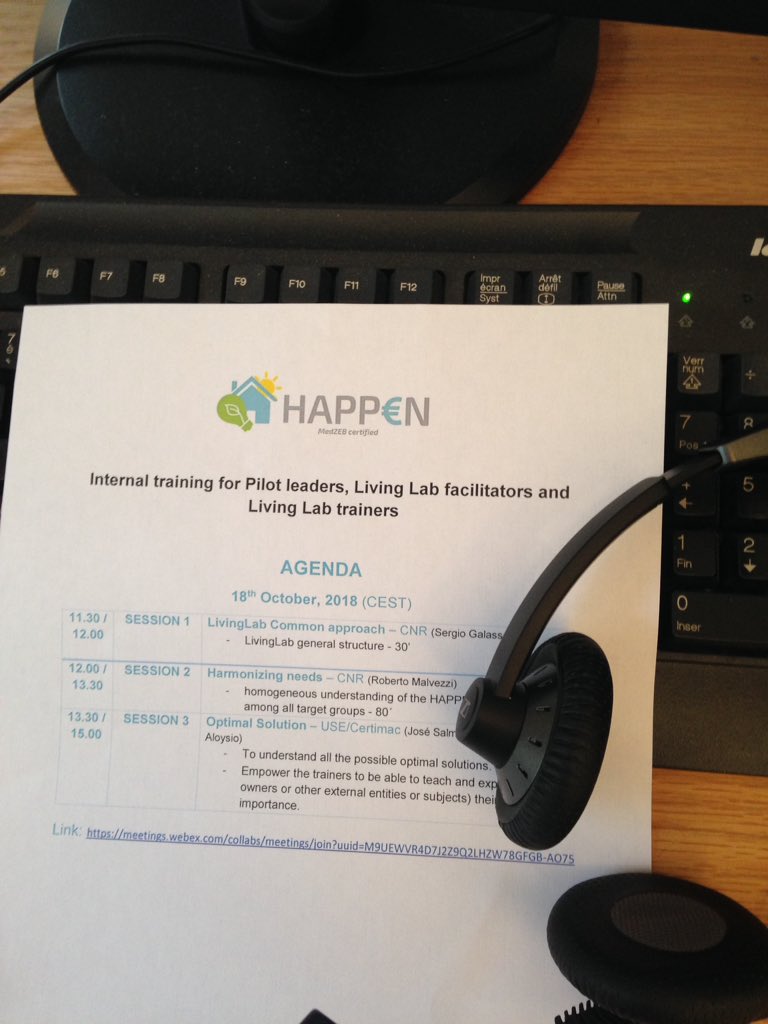 HAPPEN_PROJECT's tweet photo. Getting ready for the internal training on living labs... #livinglab #energyefficiency #optimalsolutions https://t.co/TVgjiQuh5J