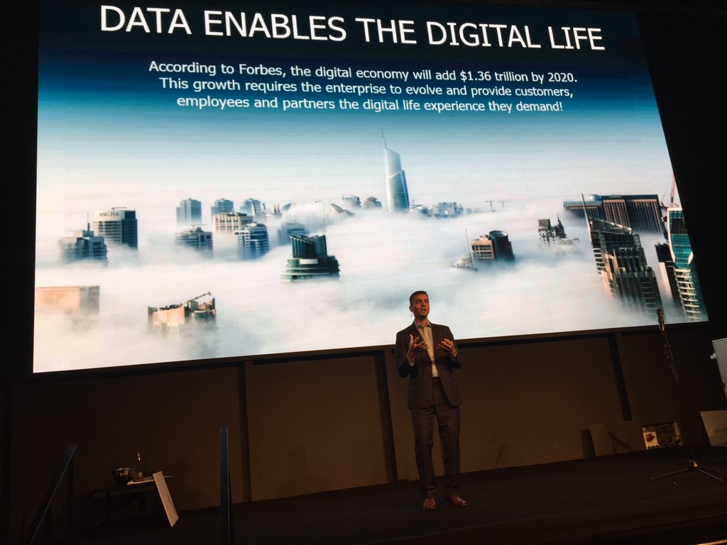 AlbertZammar's tweet photo. Data enables our digital lives. Digital economy will add 1.36 trillion by 2020. #VeeamOnTour Israel #forbes https://t.co/lJ7f1UBUmb