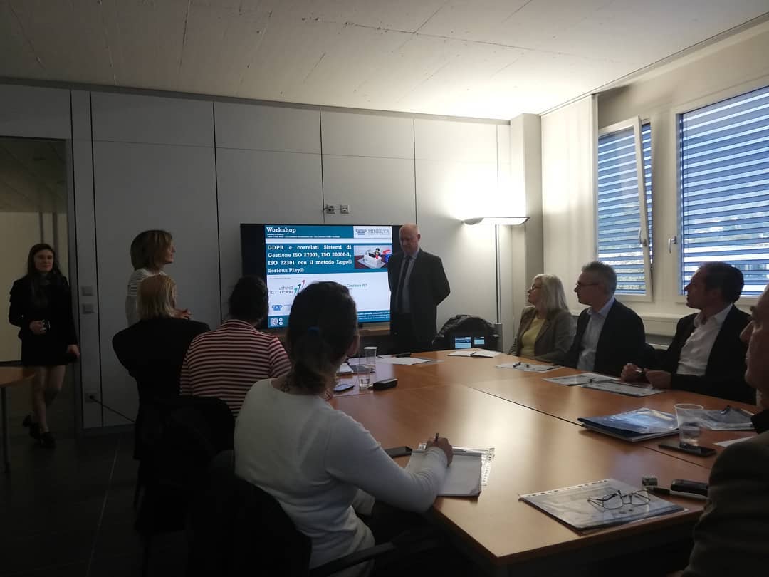 Minerva_GS's tweet photo. Oggi workshop in @atedIctTicino. Affronteremo il tema del #GDPR con l'innovativo metodo #legoseriousplay
🔐🔐🔐
#MinervaGroupService #Lego #legoseriousplaymethod #dataprotection #GDPR https://t.co/1uPJgDmSHK