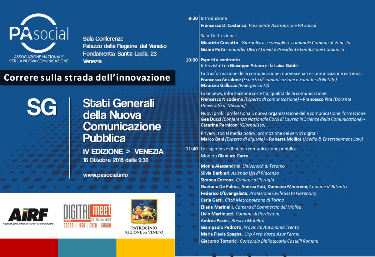 TukultiPh's tweet photo. #pasocial in viaggio verso Venezia per narrare gli Stati Generali e gli #HumansofPASocial and #HumansofAirf la diretta streaming visibile su https://t.co/LUnBZCPlNO https://t.co/Ulzr33F4KC