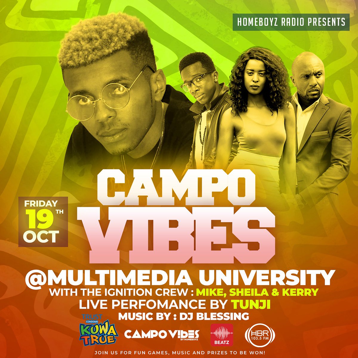 ItsJeffreyJeff's tweet photo. RONGAI PEEPS!!!The #IgnitionHBR crew will be at Multimedia university on friday (tomorrow) for the #HBRCampoVibes edition powered by #BeatzApp make Date #HBRLovesTarrusRiley https://t.co/Tzw8RKAwha