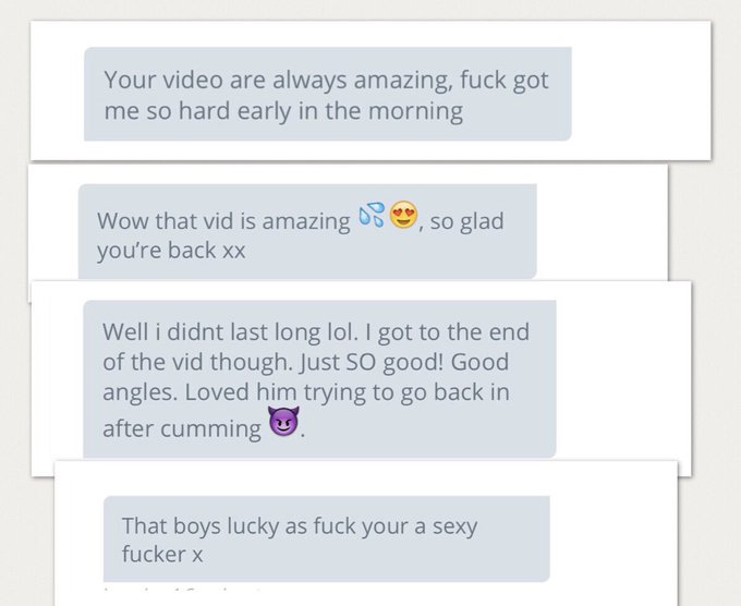 Feedback From my latest boy girl video 💦😈   https://t.co/iQqDnr4v7N https://t.co/ggx9k5mqqa<a href="/tag/fan"class="tags"><span>#fan</span></a>