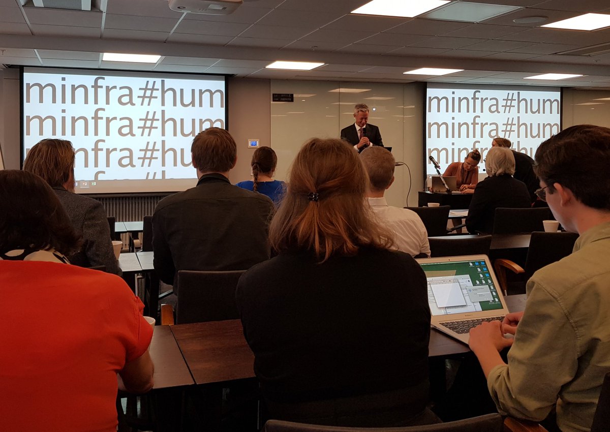 Half day seminar on Research Infrastructure for Humanities arranged by Patrik Svensson @patriksv and @Jubileumsfonden #huminfra