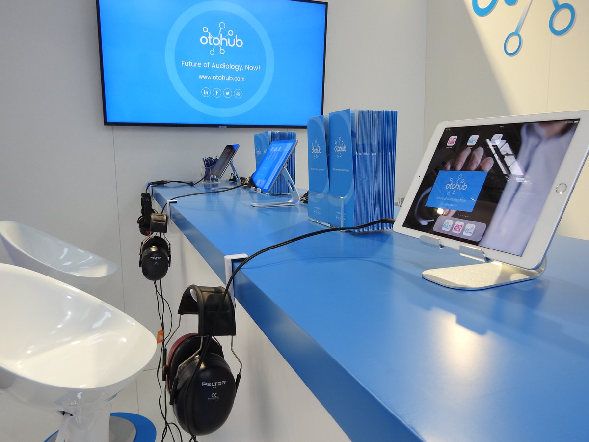 otohub's tweet photo. Today is the second day of #EUHA2018 in Hannover.
Yesterday was a real success for the launch of our #OtoPad product. For more information, we are waiting for you at the booth A26!
#Otohub #AudiologyNow https://t.co/sVKBM3C1fv