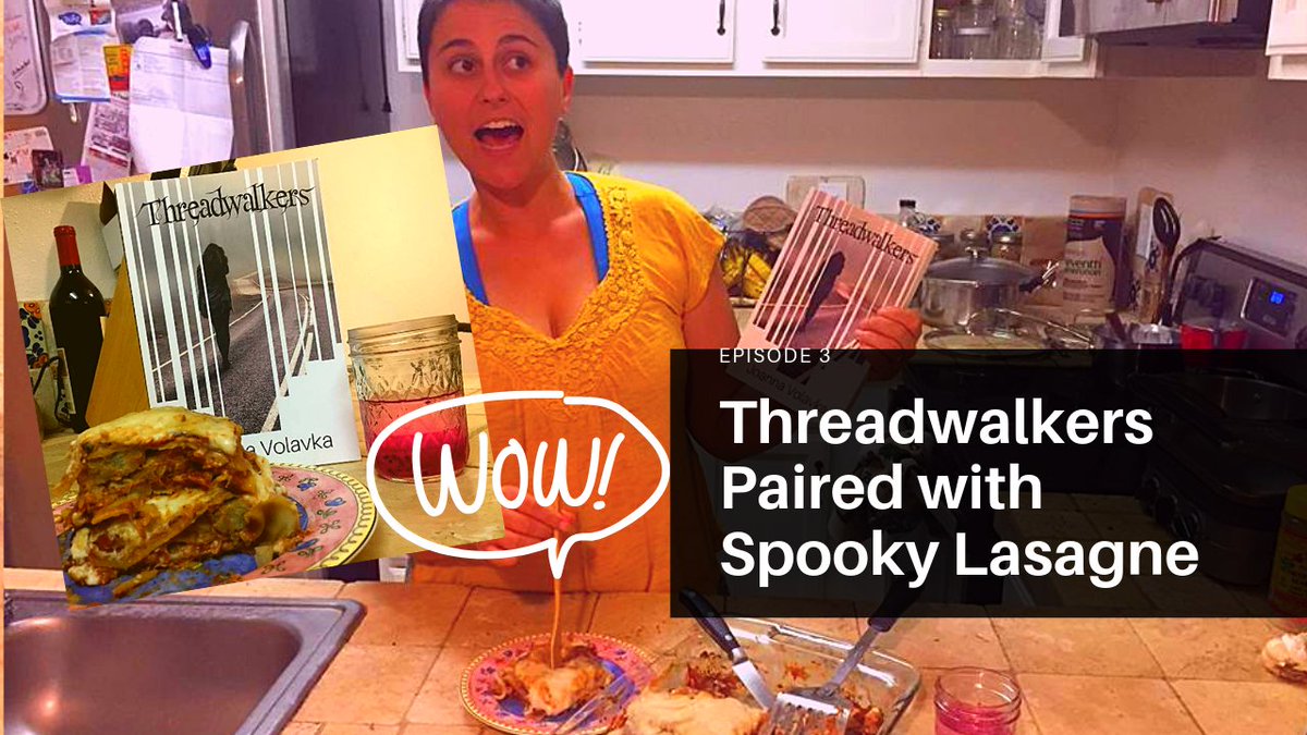 AnaLevley's tweet photo. *New* #booktube review and pairing of @joannavolavka #threadwalkers! Threadwalkers is paired with a Spooky Lasagne that is such an amazing recipe it matches the book spookily. Enjoy muwahahah https://t.co/O9pptPTxKz https://t.co/agZM4lNnUV
