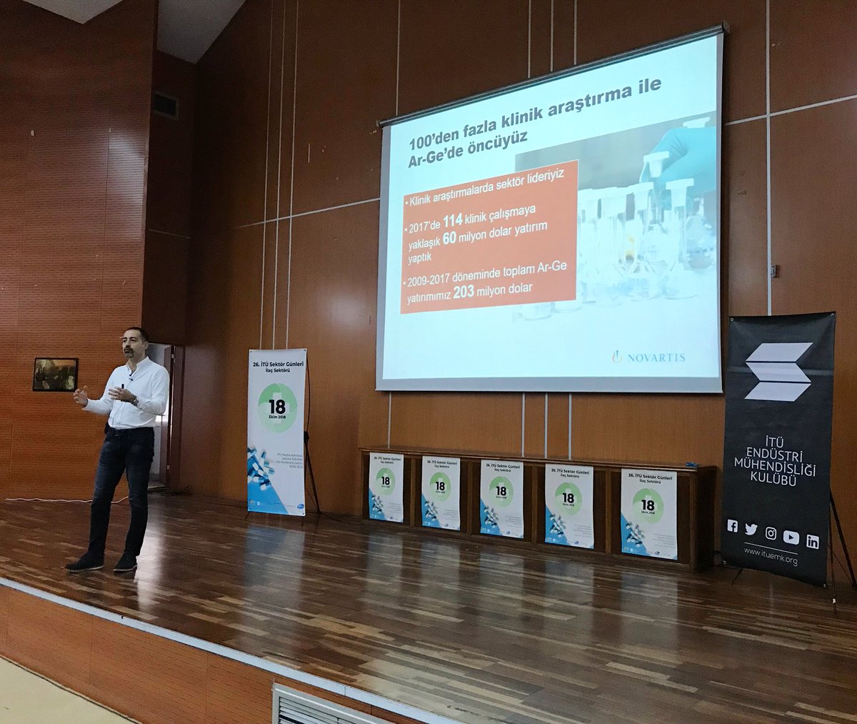 26. İTÜ Sektör Günleri İlaç Sektörü’ne Novartis’ten Oftalmoloji İş Birim Direktörü Çağdaş Balcı’nın konuşması ile başladık!