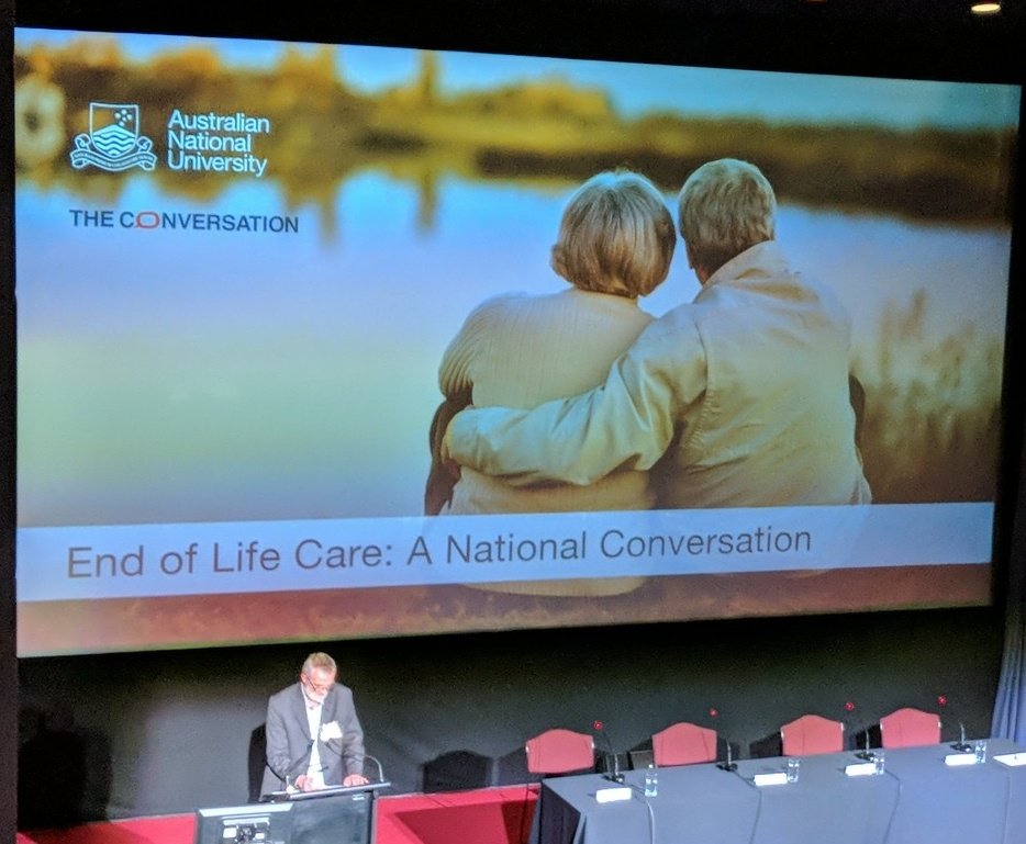 A touching and tragic story of personal loss shared by Brendan Murphy: we are one community of the dying. We are all dying, it's just some of us haven't been told yet. #PalliativeCare <a href="/IA_Mitchell/">Imogen Mitchell</a> @PCACEO <a href="/ConversationEDU/">The Conversation - Australia + New Zealand</a> <a href="/ANUMedSchool/">School of Medicine and Psychology</a>