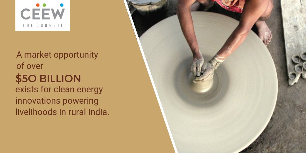 Clean #energy innovations have a #market potential of USD 50 billion, and could transform enterprises in #rural #India. Know more from our new report: bit.ly/2yJT55E 
#ClimateAction #sdgs #Cleantech