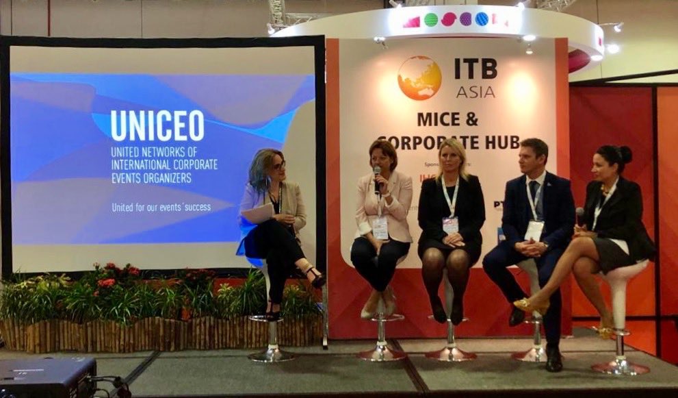 debora_piovesan's tweet photo. #UNICEO morning at ITB Asia #LeadingEventsToTheFuture #eventprofs https://t.co/TYlZq8KYc5