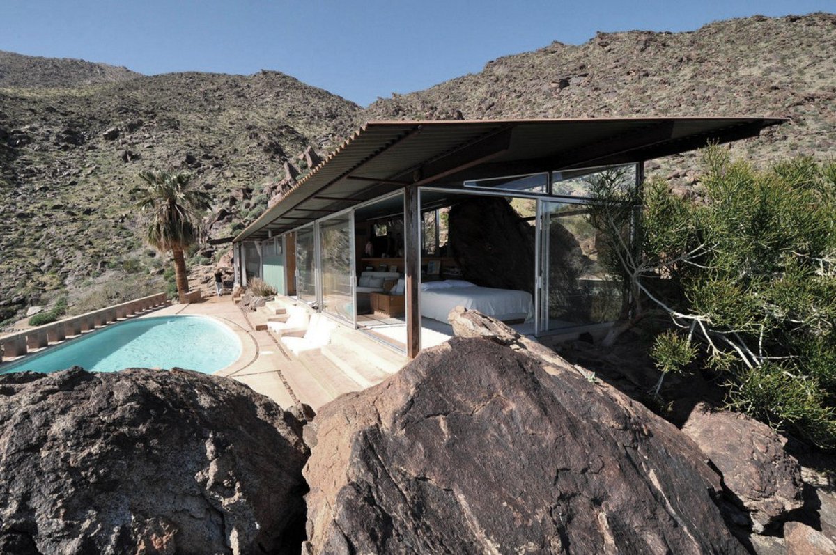 Marialovessea's tweet image. #DesertArchitecture by Albert #FREY (1903-1998) 
1. Enco Gas Station 1965 Palm Springs CA
2. Palm Springs City Hall 1952  
3. House II - 686 Palisades Drive 1964 #PalmSprings 
 #JuevesdeArquitectura #MCM #California