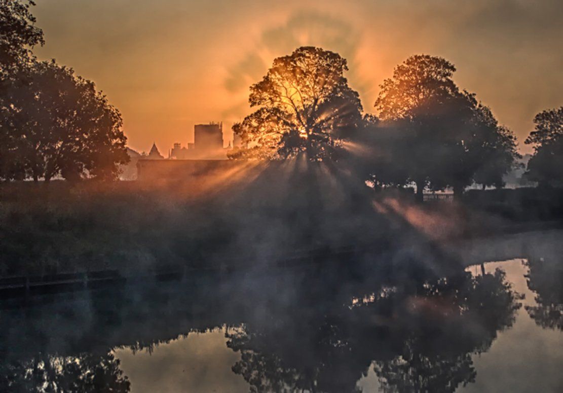 Misty morning river Ouse,  York Minster ~ Thanks to Lewis Outing @LewisOuting #StormHour