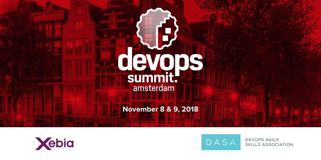 dasa_org's tweet image. DASA is a proud sponsor of the #DevOps Summit Amsterdam. #DOSAMS
Don't miss the opportunity to join the biggest #DevOpsConference in Amsterdam! ✨🚀 November 8 & 9, 2018
Get your tickets at 👉 bit.ly/2Ag4NH3