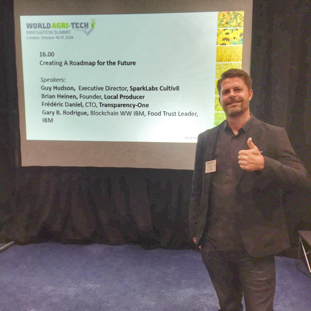 Thanks <a href="/WorldAgriTech/">World Agri-Tech</a> for inviting me to share my thought on Demystifying #Blockchain Solution in the Food Value Chain in London. Great to share the stage w/ <a href="/GuyHudson/">Guy Hudson</a> <a href="/SCultiv8/">Sparklabs Cultiv8</a> Frédéric Daniel <a href="/transparencyone/">Transparency-One</a> &amp; Gary Rodrigue of @IBMBlockchain #WorldAgriTech 
#FutureFoodTech