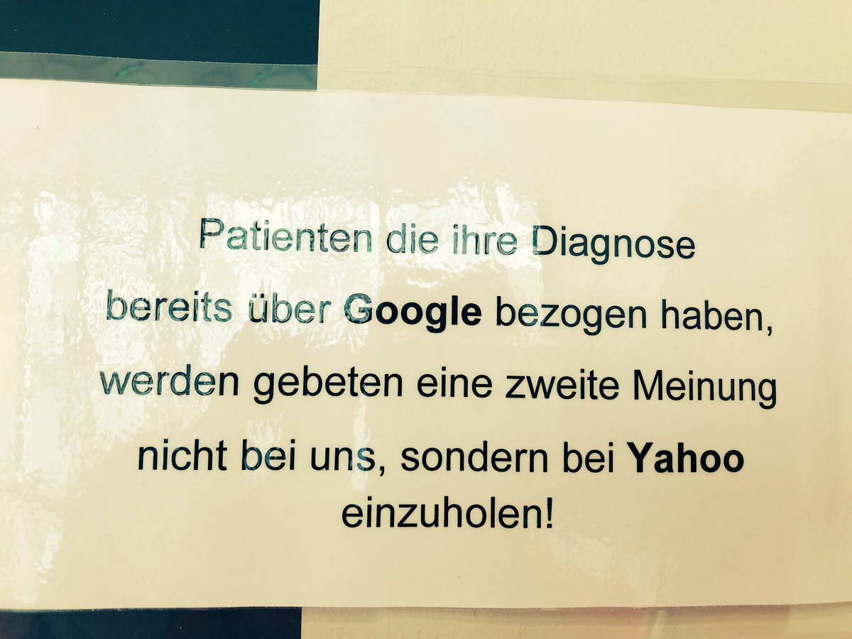 nicolediekmann's tweet image. Arztpraxis, 2018.