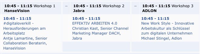 ericweismuc's tweet photo. Es ist alles für die Workshops von #HanseVision #Jabra und #adlon auf dem #dwpf18 vorbereitet! #digitaloverkill #EffektivArbeiten40 #NewWorkStyle https://t.co/bPfZNUEYEX