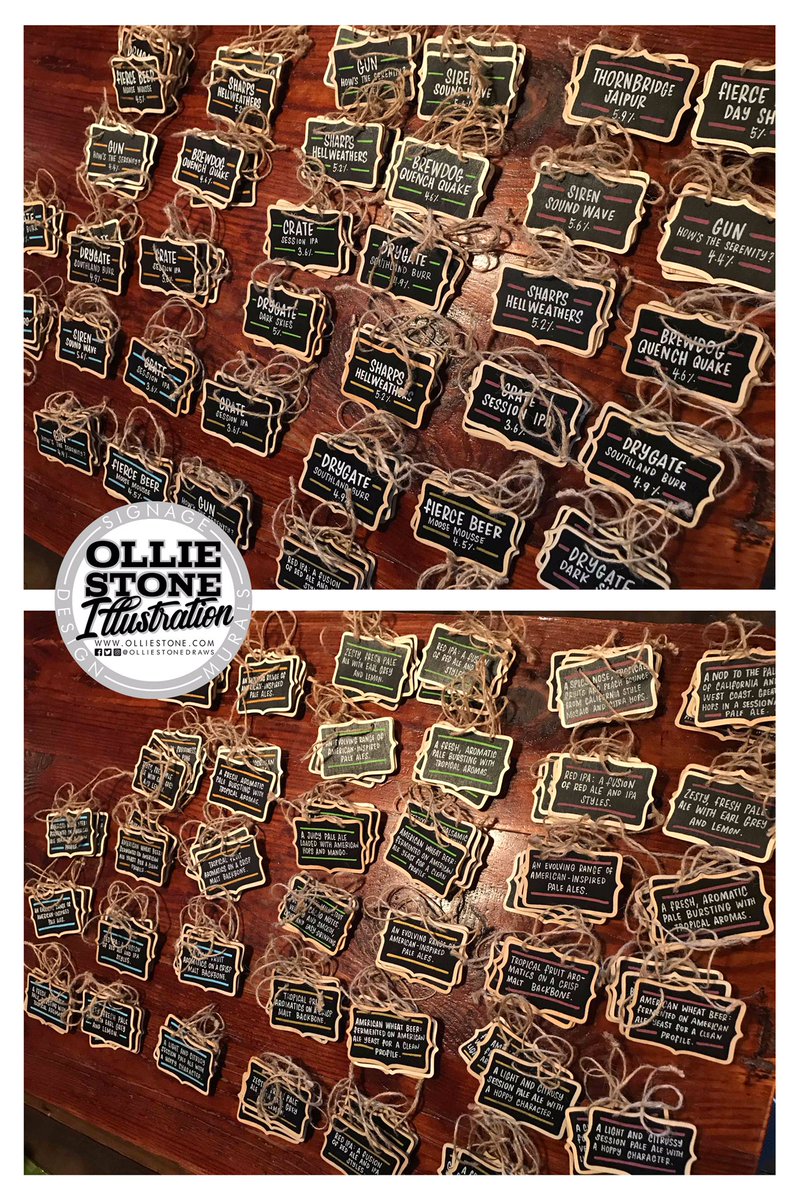 Beer tasting notes! THOUSANDS OF THE BUGGERS! 😁🎨😬
#signwriter #signage #chalkboards #blackboards #handpaint #handpainted #signs #pubsigns #pubchalkboards