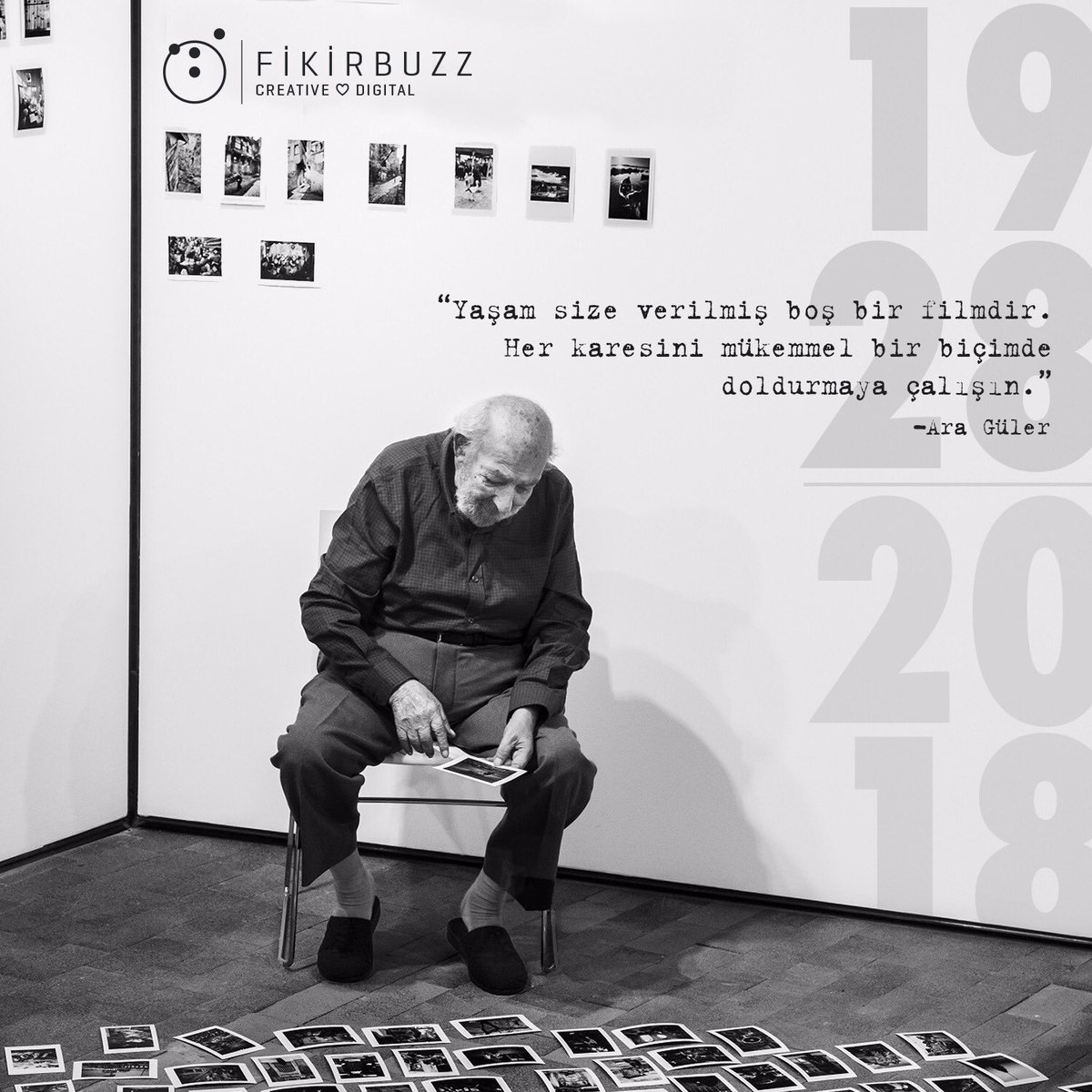 Asrın “Foto Muhabiri” Ara Güler, bugün deklanşörünü terk etti. Fakat güzel yaşadın üstat. Işıklar içinde uyu 🙏💛 #AraGüler