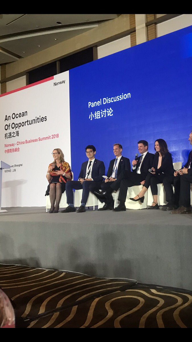 Discussing industrial #digitalization and the future of maritime industry at the Norway-China business summit in #Shanghai <a href="/kognifai/">Kongsberg Digital</a> <a href="/kongsbergasa/">KONGSBERG</a>