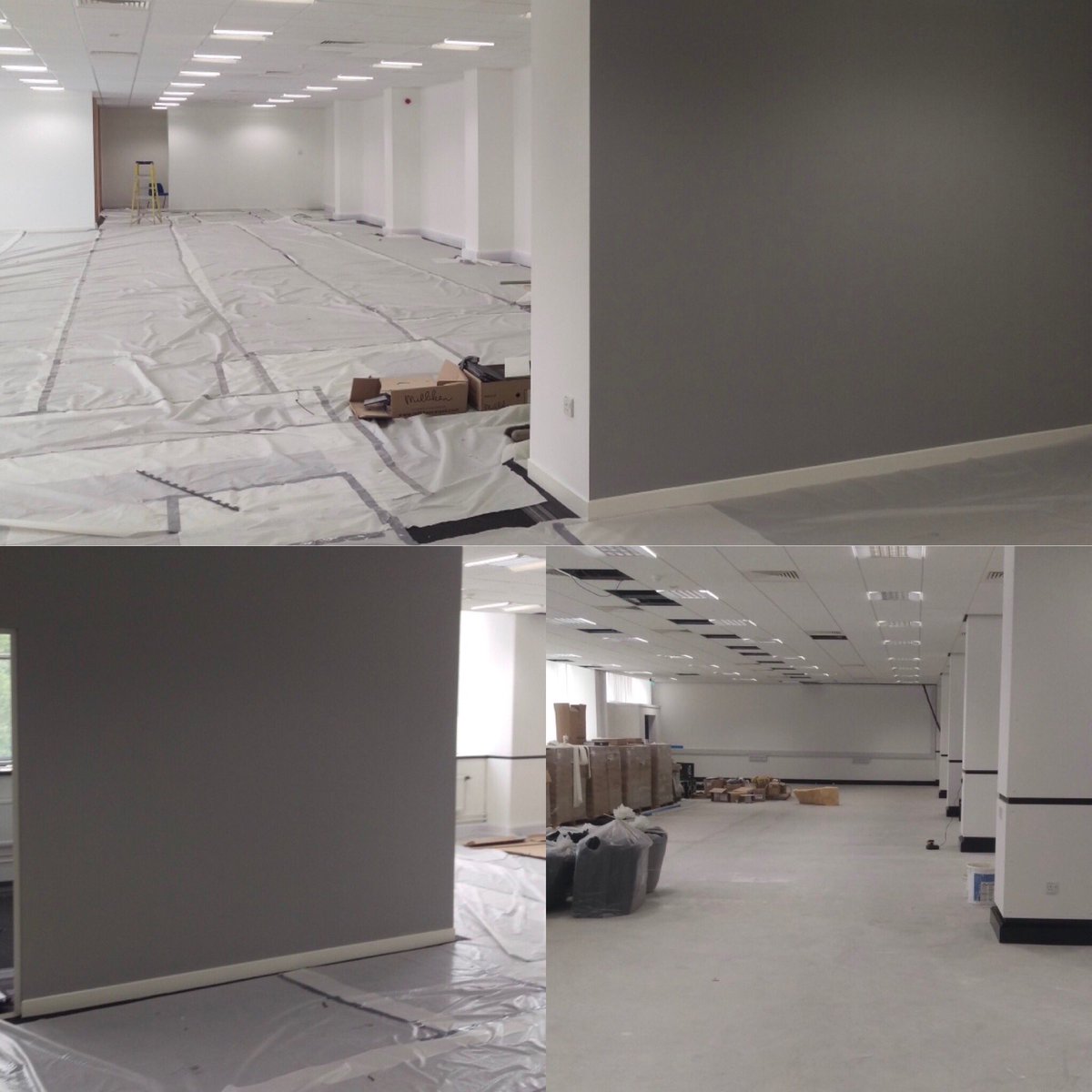 NovVaconstruct1's tweet image. Decorating this large office space in Farringdon, London #builders #office #officefitout #dulux #farrowandball #mybuilder #interiordesignideas