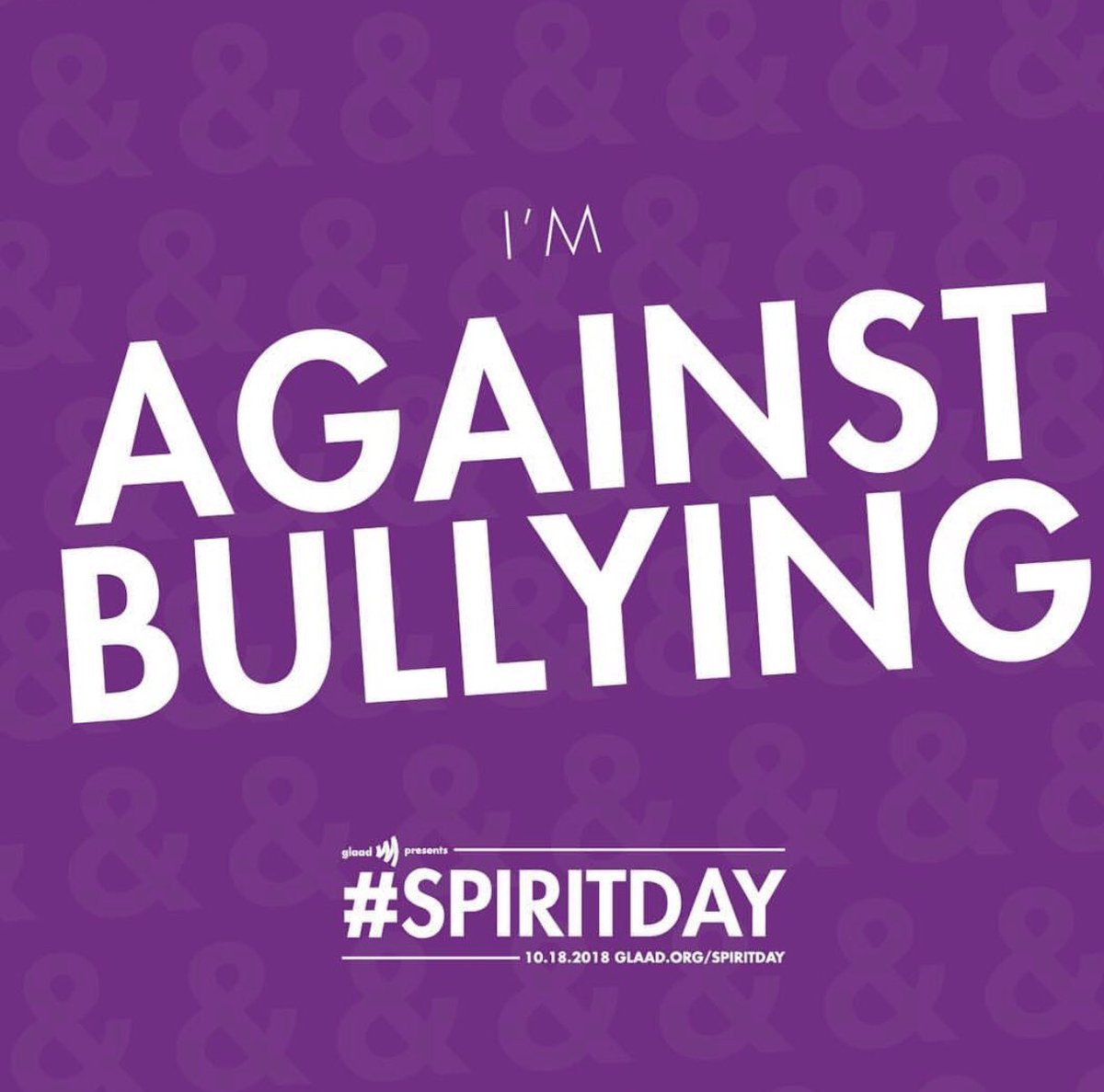 Today is Sprit Day! Dare to be different and proud of who you are! Take a stand against bullying and spread awareness by wearing purple! #SpiritDay