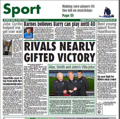 Sport Chronicle tweet media
