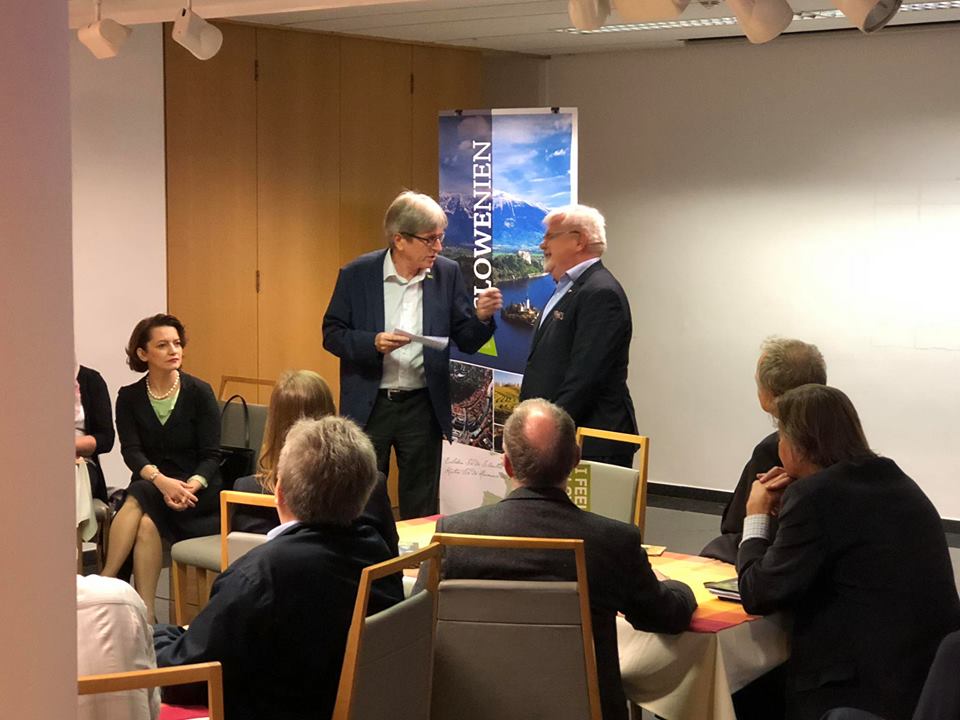 RadolcaSlovenia's tweet photo. Radovljica Beekeeping Museum prepared an exhibition about world famous beekeeper Anton Janša in Vienna. The opening ceremony was happening today together with @SloveniaInfo and #TasteRadolca restaurants! We are proud to be part of the project!
#antonjansa #beekeeping #korotan https://t.co/DKWwOfx2qc