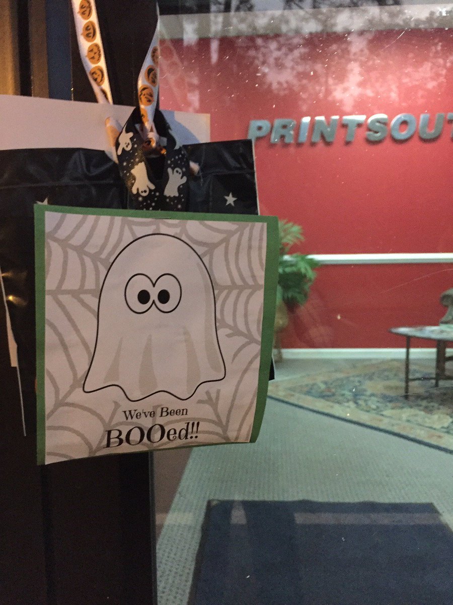 myprintsouth's tweet photo. Our office was BOOED this morning!! #SpringdalePDSC #wevebeenbooed https://t.co/WEv8fCDeYu