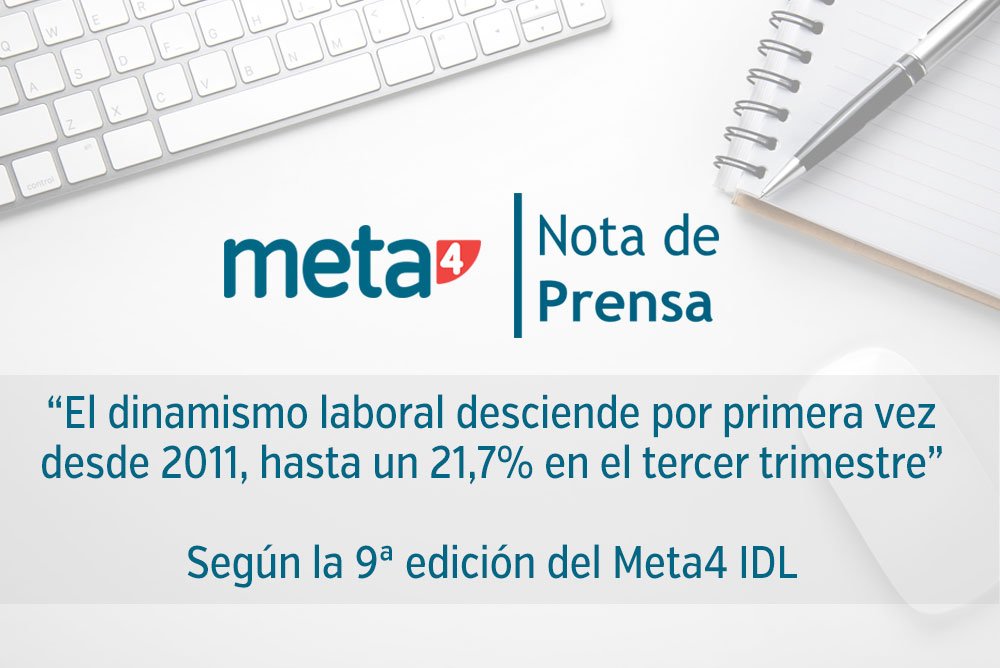 Cegid_Es's tweet photo. 📌 [Nota de prensa] "El dinamismo laboral desciende por primera vez desde 2011, hasta un 21,7% en el tercer trimestre"➡️https://t.co/HYpfvkU2RP⬅️ https://t.co/3XC6imefsf