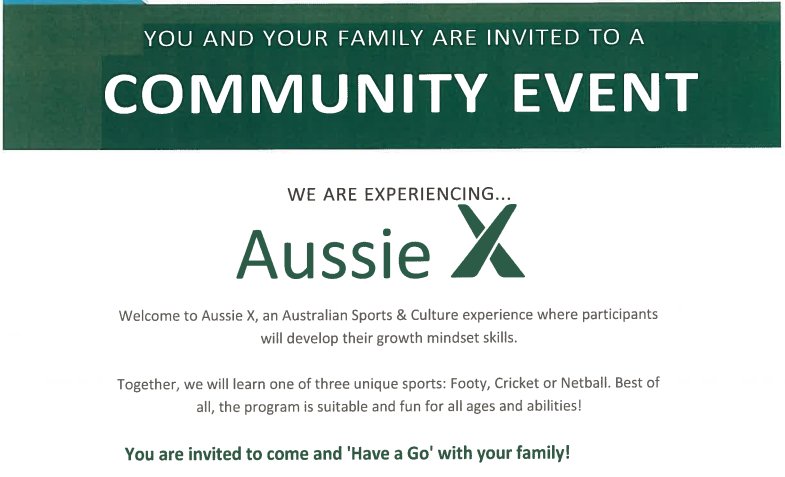 StAidan_CES's tweet photo. Our Aussie X Parent Engagement evening takes place tonight at 6:30 pm in the gym. Thank you to all that have replied that they are coming! Even if you didn't reply, all are welcome to attend this fun event! See you there! #homeandschoolconnection #goodonyamate https://t.co/72Rxco3AvJ