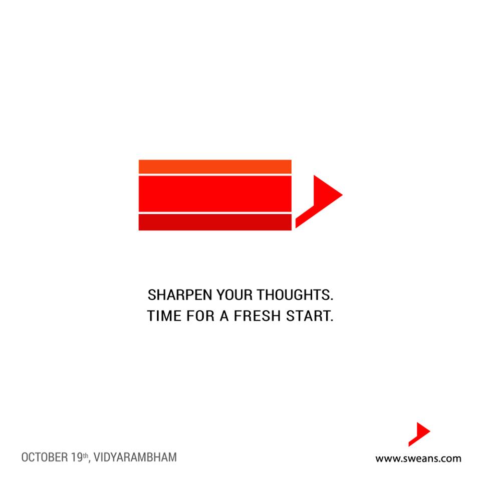 sweanstech's tweet photo. It's time to brush up your skills and route for a fresh start! This Vidyarambham, let's seek & inculcate in us something new!
#HappyVijayadashami #Vidhyarambham #SweansTechnologies https://t.co/bJhEUTbvDx