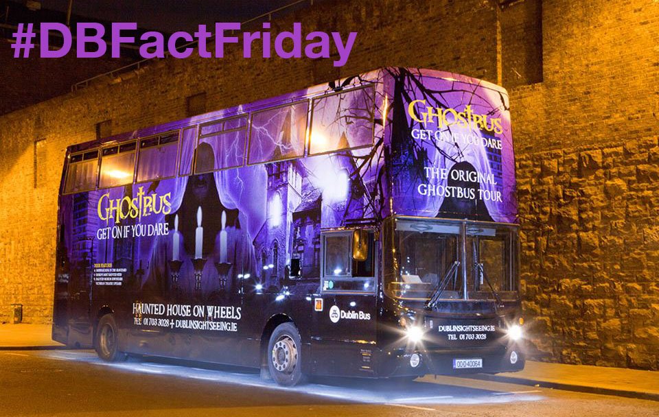 dublinbusnews's tweet photo. The @dodublintours Ghostbus is the World’s first Ghostbus tour – and has now been copied in many cities around the world #DBFactFriday #FactFriday https://t.co/w2RG4WfVpf