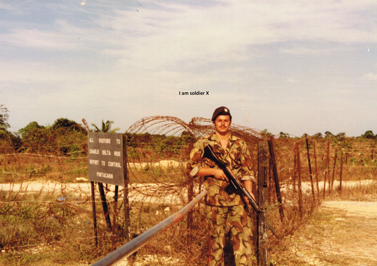 IAmSoldierXUK's tweet photo. Stand with #IAmSoldierX, the British soldier discharged for appearing in a selfie with Tommy Robinson, by sending your photos to Soldier@TheRebel.Media and sign the petition at https://t.co/eElBrX3nOq. https://t.co/INvz96vXnf