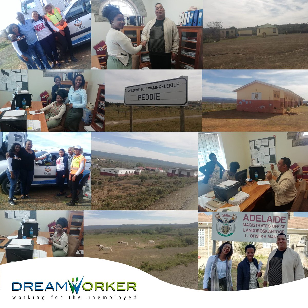 DreamWorkerNPO's tweet photo. DW EL team did site visits in Peddie &amp; Adelaide, to students completing their (WIL) for college. It was a great opportunity to connect/ communicate with students &amp; learn more about the barriers that colleges face in monitoring and evaluating student progress. #Dreamteam! https://t.co/sReun9wSfc