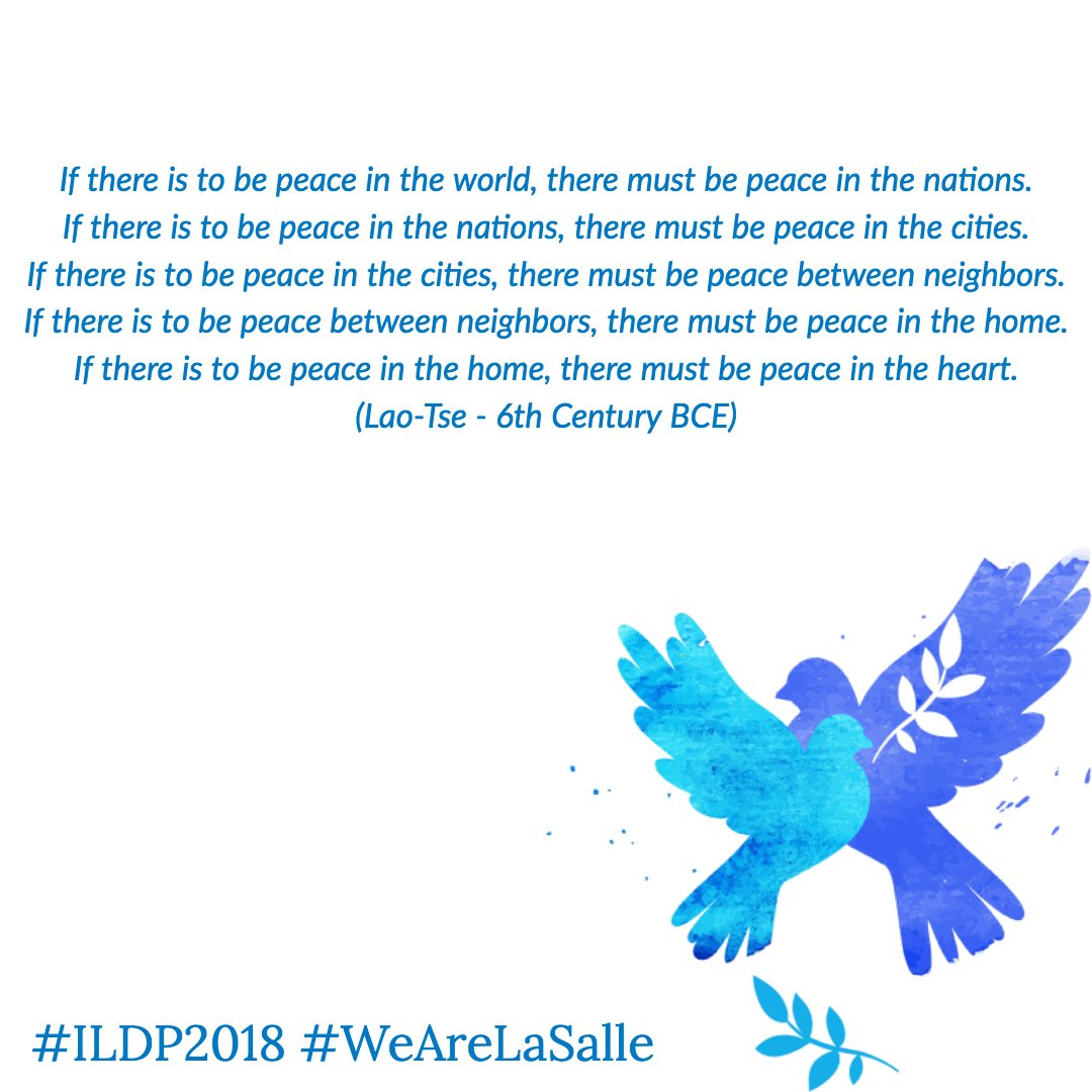 yl_RELAN's tweet photo. If there is peace... #ILDP2018 #WeAreLaSalle https://t.co/rFYkUO4xXB
