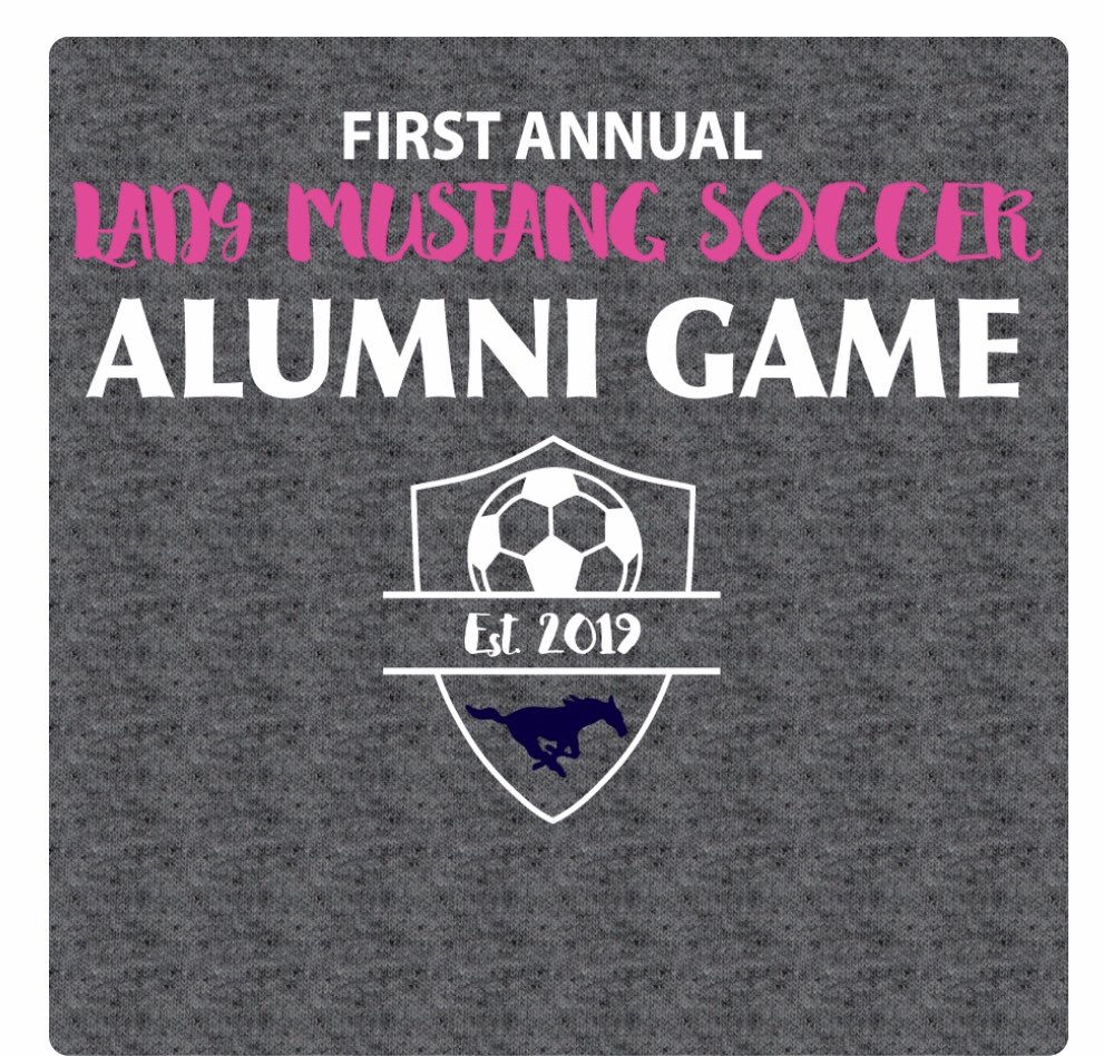 lchsladysoccer's tweet photo. 🚨ATTENTION LCHS LADY MUSTANG SOCCER ALUMNI🚨 We will be having our First Annual Alumni Game on Saturday, 12/29 at 12pm! Please email Coach Behne at cabehne@lcisd.org for the registration form &amp; fee info. Below is what the alumni jersey will look like. https://t.co/PWlCdnCCjW