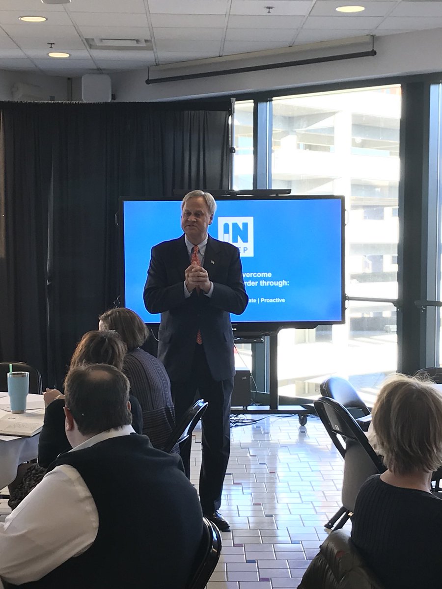 Kimble_Indy's tweet photo. @Jim_Merritt urges and encourages Hoosiers to understand...”Addiction is not a character flaw. People need and deserve treatment.” Thank you for your passion and leadership. @CHNw @millschnw @FSSAIndiana @FairbanksCD #opioidcrisis #12step #recovery https://t.co/vjNza8jadE