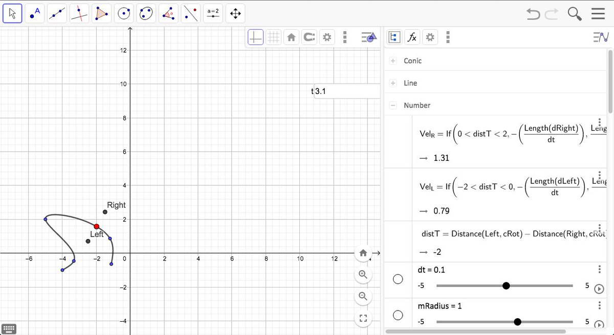 jackchampagne6's tweet photo. @ChiversDHS @geogebra Robotics couldn't thank Geogebra enough! Path modeling made easy: https://t.co/hfWDFnKRYT