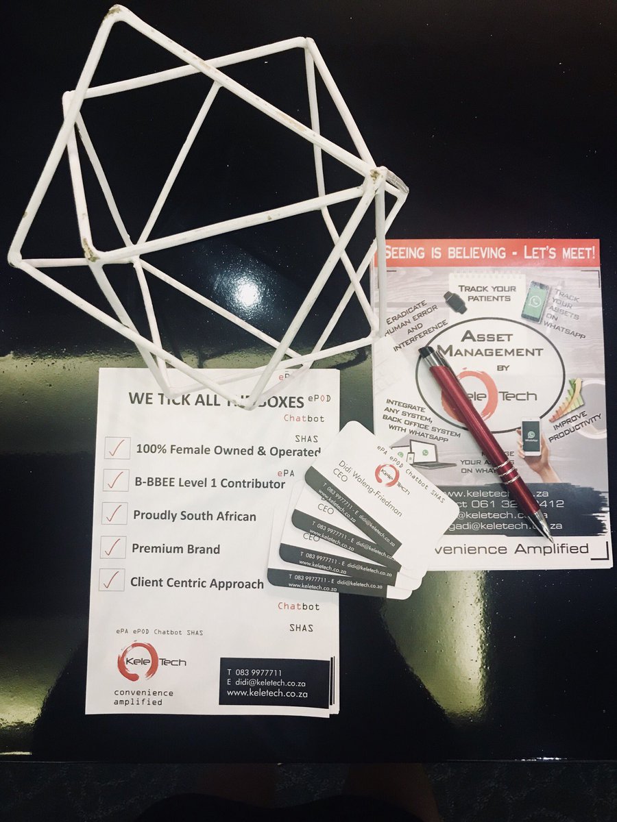 Keletech's tweet photo. Final day at @HISummitAfrica was great. 
The goal is convenience and simplicity #Keletech #InnovationinHealthcare https://t.co/Bnf02MnSWW
