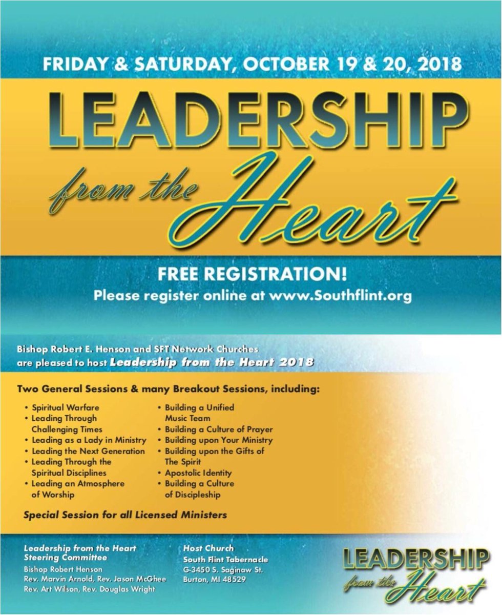 marvinwarnoldjr's tweet photo. Leadership from the Heart.  Starts tomorrow! https://t.co/p1z5UIw7cl