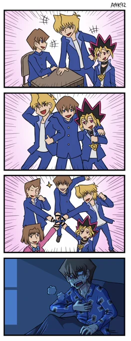 Kaiba doesn't need friends!
Friends are escapism for poor people!
Poor people like Joey Wheeler! 